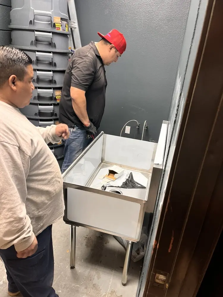 Commercial plumbing and sink installation in Sproul